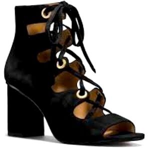 NWOT COACH Priscilla s9 lux suede lace up sandals Gorgeous! Leather lined-3”heel